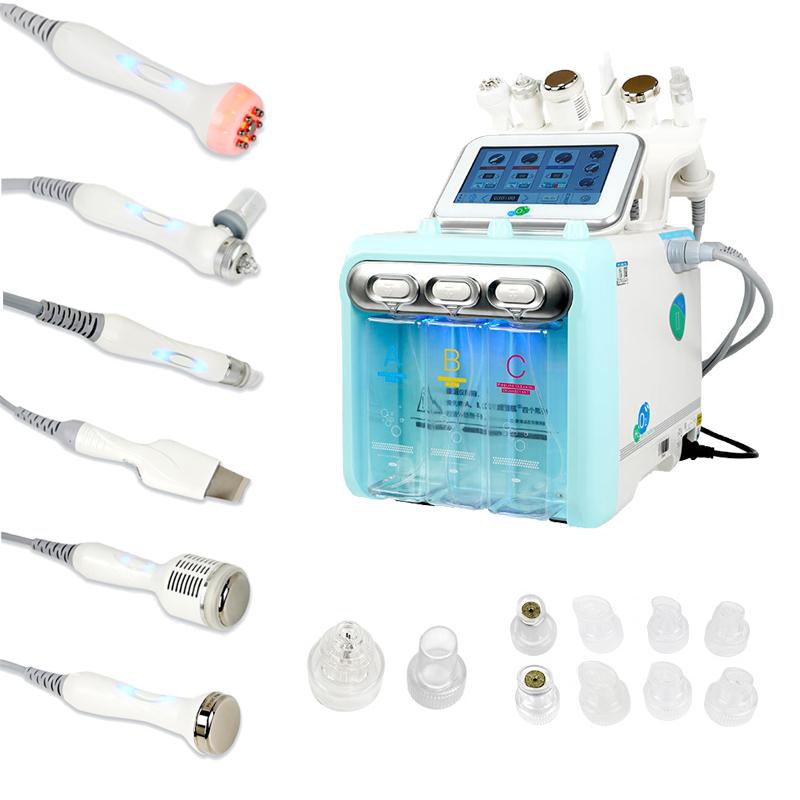 6 в 1 Bubble Oxygen HydraFacial Machine Hydra Facial Machine Пузырьковая машина для лица Водородная микродермабразия Салон