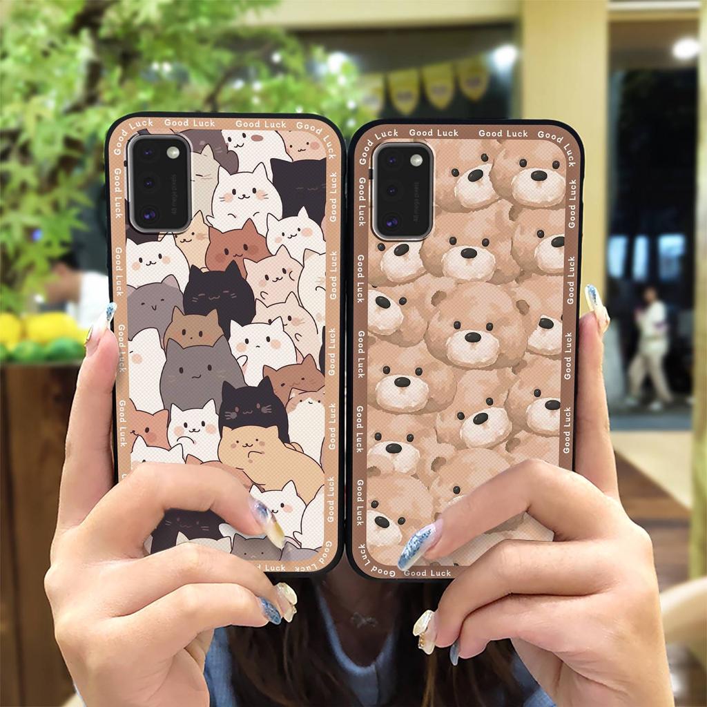 Silicone TPU Phone Case For Samsung Galaxy A41 Anti-dust Dirt-resistant Cover Cute Cartoon Soft Case Waterproof Durable