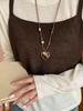 Maillard Vintage Handmade Acrylic Fabric Geometric Pattern Pull-out Scarf Necklace Niche High-end Sense Chain Winter Women