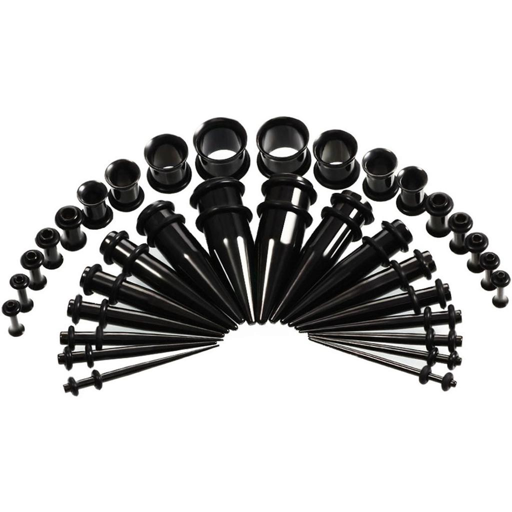 36 Pieces of Stainless Steel Taper Ear Expansion Set Puncture Jewelry