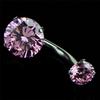 Surgical Steel Navel Rings Crystal Belly Button Ring Bar Piercing Jewelry Beauty