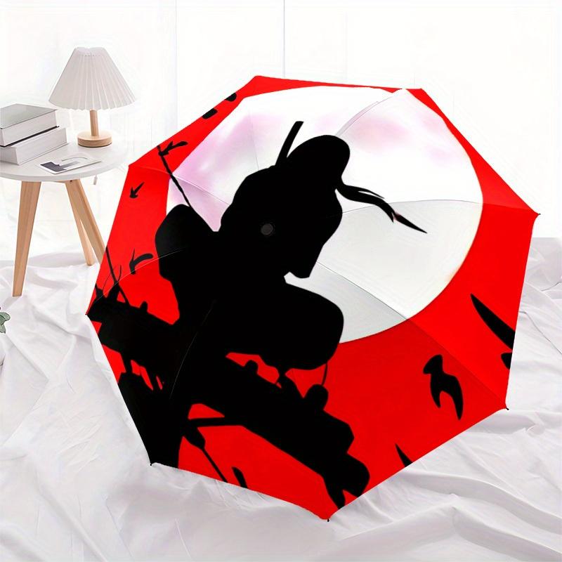 1pc Moon Ninja Windproof Automatic Umbrella, Portable Folding design, Lightweight for Women/Men250
