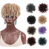 Dreadlock Hair Wigs Short Hair Wig Toupe Curly Braids Clip On Curly Loose Afro Black Ombre Color Hairpiece For Women
