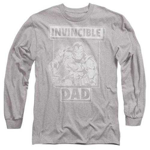 Iron Man Unisex Adult Invincible Dad Fathers Day T-Shirt