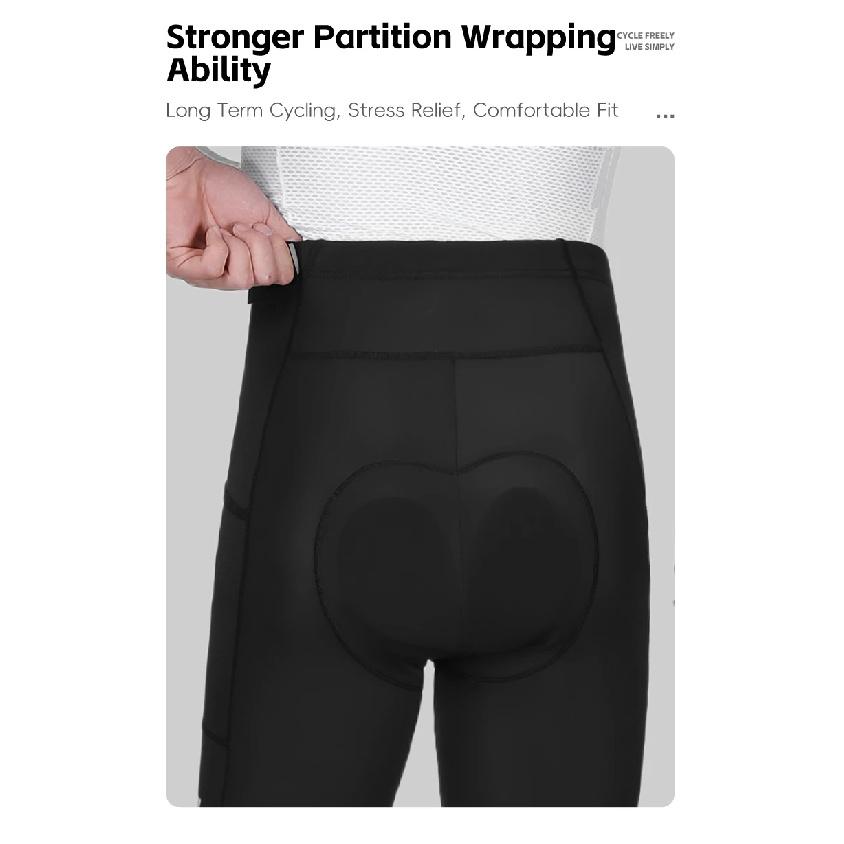 WEST BIKING Men's Cycling Shorts Breathable Sport Compression Elastic Tights Outdoor Sports Motorcycle Short Pants Equipment