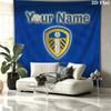 Leeds United Персонализированный Настенный Гобелен с Именем Эстетичный Настенный Подвесной Покрывало из Печатной Ткани Декоративные Гобелены для Спальни Гостиной Домашний Декор