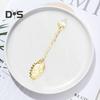 Heavy Duty Tea Scoop Engraved Flower Pattern Hard Ice Cream Dessert Scoop Scooper
