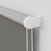 Blackout Roller Blind Gray 150x210 cm Fabric Width 146.6 cm Polyester