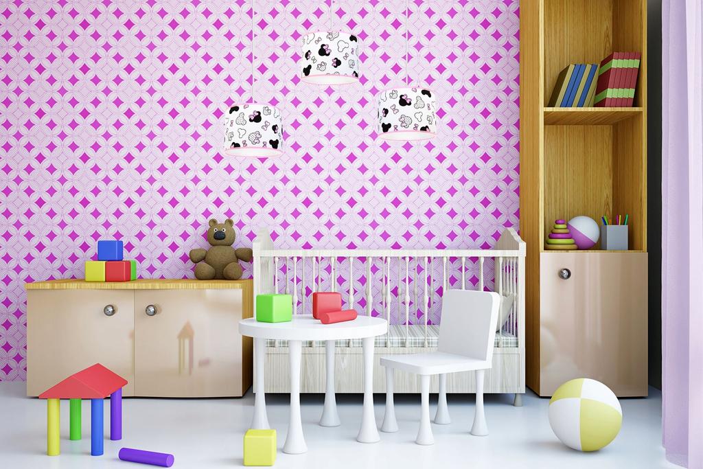 Children's loft ceiling hanging lamp with LED lampshade