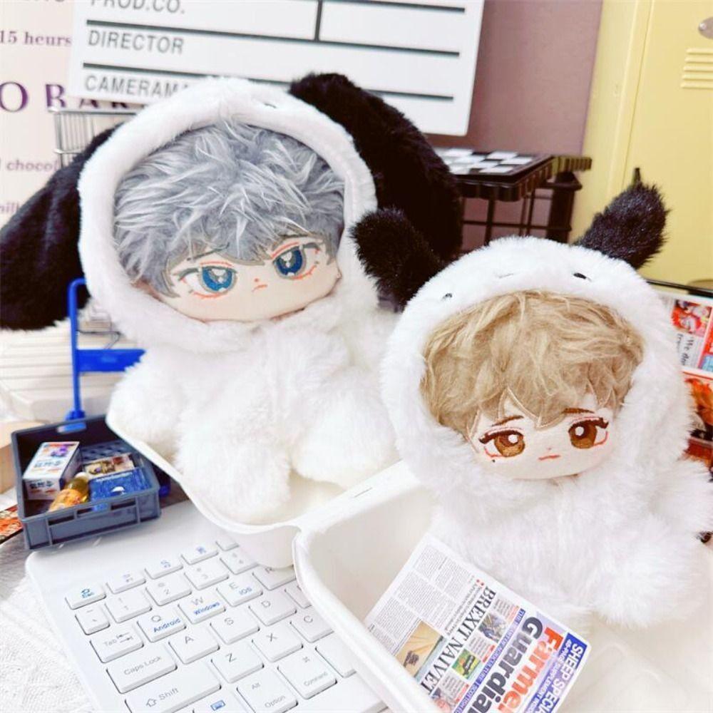 Fashion Doll Hoodies Dog Animal Doll Fur Coat 10/20cm Doll Clothes/Cotton Stuffed Dolls