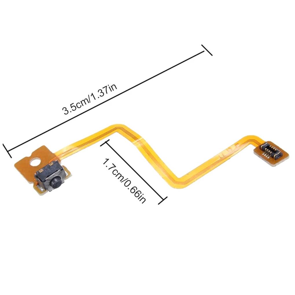 2 Pieces Shoulder Button Removable Left Right Repairing Games Machine Ribbon Cable Replacement for Nintendo 3DS