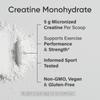 Sports Research Creatine Monohydrate, Unflavored, 1.1 Lb (500 G)