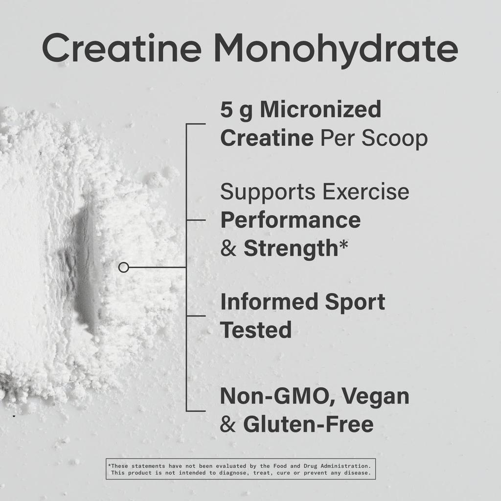 Sports Research Creatine Monohydrate, Unflavored, 1.1 Lb (500 G)