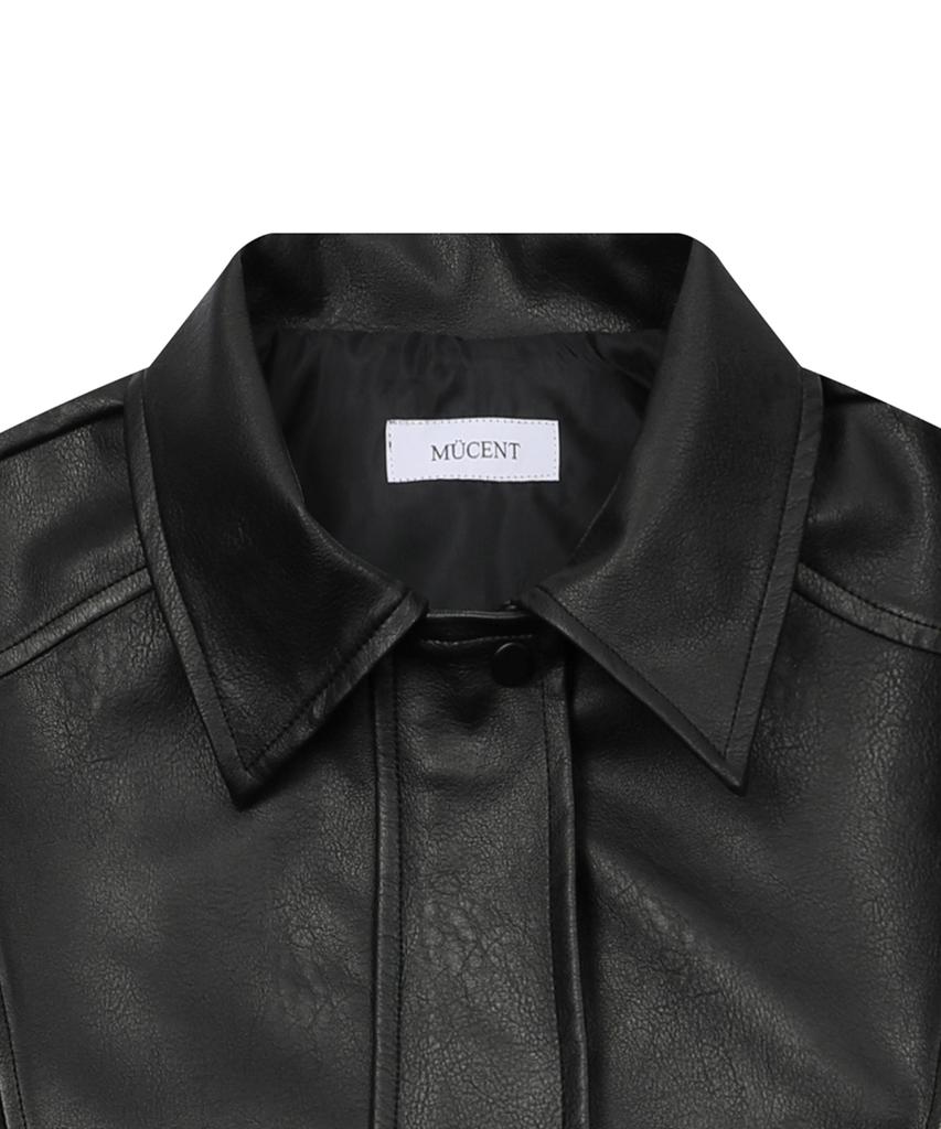 Mucent Glow Vintage Washed Leather Jacket (Unisex)