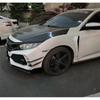 2 шт. Для Honda Civic Type R 2016-2021 Глянцево-черные Клыки переднего бампера Разделители Плавники Воздушный нож