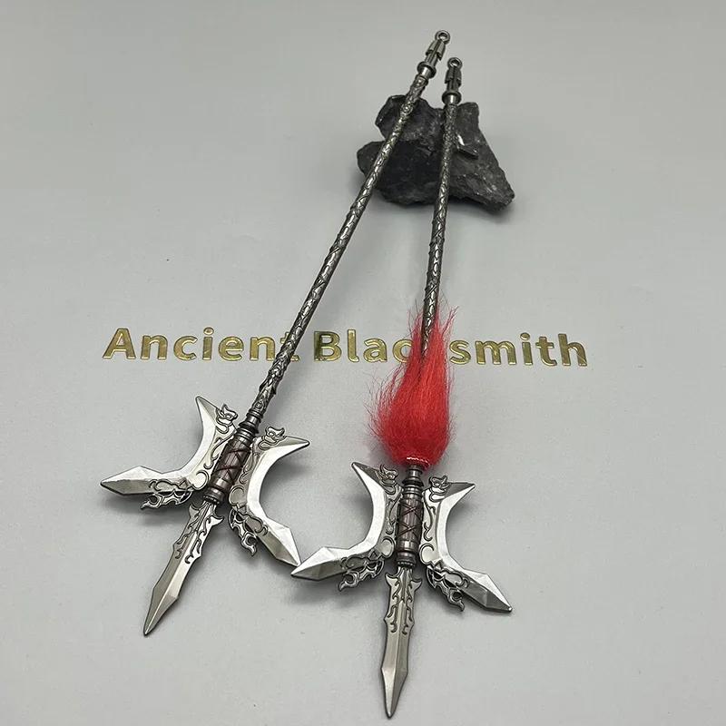 22cm Wo Long: Fallen Dynasty Game Replica SkyPiercing Halberd Metal WeaponsModel Lu Bu Collectible Decoration Accessory Toy Boy