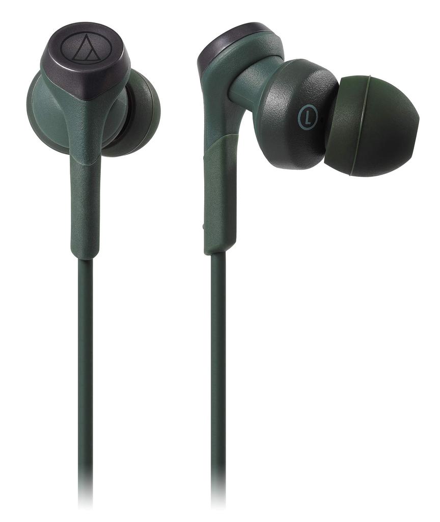 GR Wireless Earphones Bluetooth Deep Bass To Approximately 20 Hours of Continuous GR Green Audio-Technica ATH-CKS330XBT [SOLID BASS/Splashproof