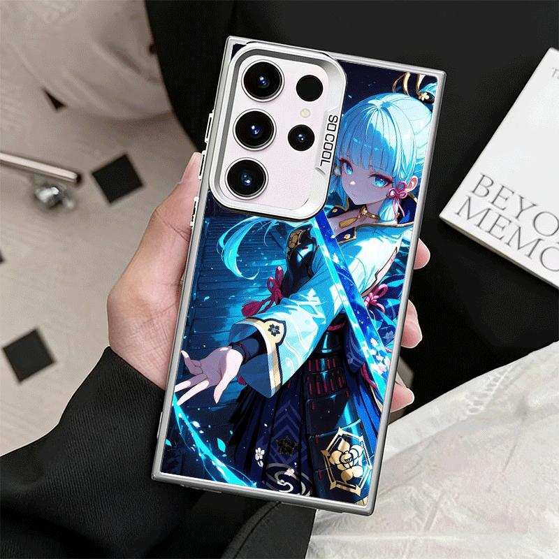Genshin Impact Камисато Аяка Мягкий чехол для телефона для Samsung Galaxy S24 S25 FE S26 Edge S23 Ultra S22 Plus S21 + Ударопрочный чехол B