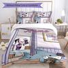 3pcs Custom Name Cartoon Jeff the Land Shark Bedding Set Duvet Cover Closure Includes 1 Duvet Cover & 2 Pillowcases for All Seasons Bedroom Decor