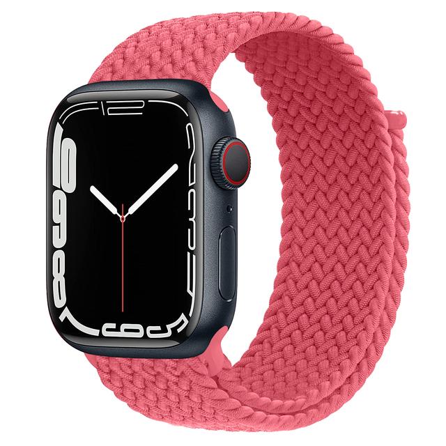 Ремешок для Apple Watch 44 мм 40 мм 45 мм 41 мм 42 мм ultra 49 мм correa Плетеный браслет Solo Loop Apple watch series 7 3 5 se 6 8