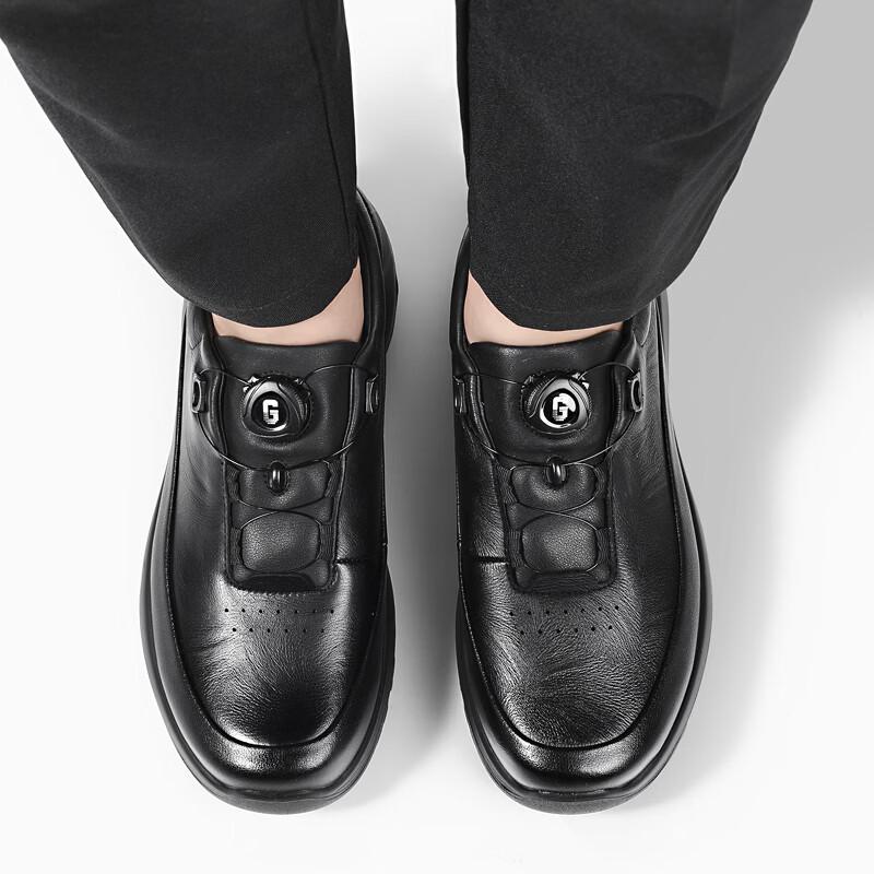 Мужские кожаные кроссовки в стиле business casual