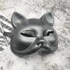 Костюмный реквизит Маска кошки на пол-лица Пластиковая маска на Хэллоуин Забавная маска для косплея Карнавал