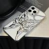 3D Бабочка Огонь Рассеивание Тепла Чехол для Телефона Для iPhone 16 15 14 13 12 11 Pro Max 16E Гальванизированный Ударопрочный Мягкий Чехол