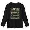LNER Class A Locomotive Train T Shirt Unisexs Blueprints Birthday  vintage Washed Breathable streetwear Stretched Soft