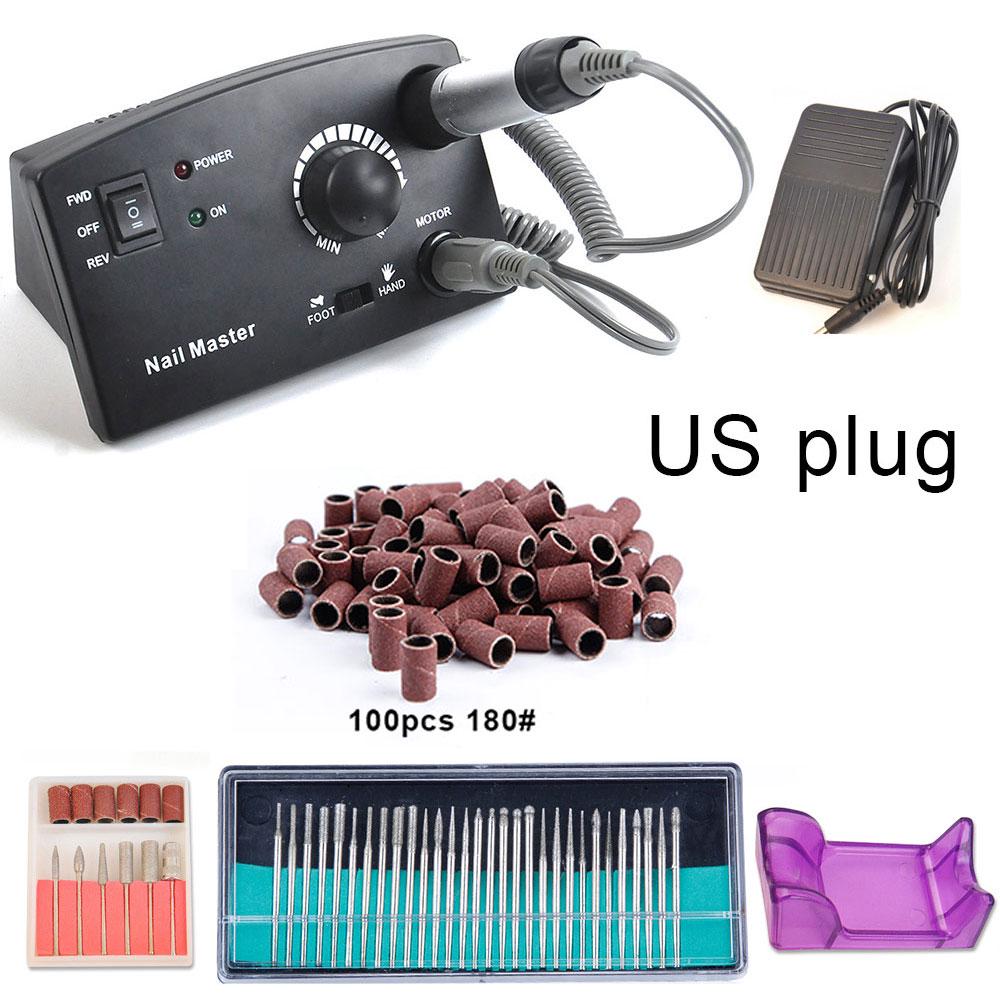 30 шт., 30000 об/мин, электрическое оборудование для маникюра, сверла для ногтей, фрезы, шлифовальный аппарат