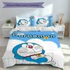 3pcs Doraemon Duvet Cover Set, Includes 1 Duvet Cover and 2 Pillowcases,Skin-Friendly&Comfortable Fabric,Suitable Bedding Sets