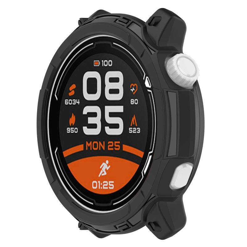 Screen Protector for Case Anti-scratch Frame Soft TPU Protective Cover Bumper for Shell for Coros Pace 2 for Smart Watch