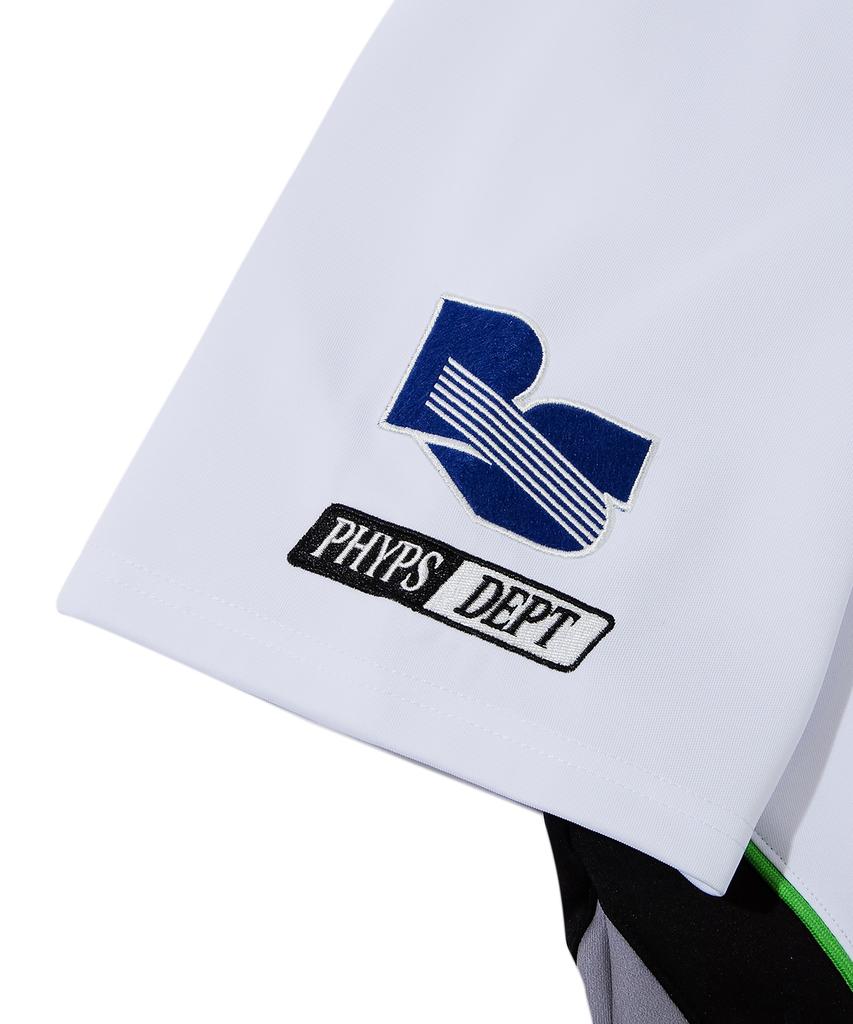 PHYSICAL DEPARTMENT Mesh Motorcycle Raglan Short Sleeve T-Shirt_White