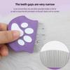 Groom Comb - Anti-flea Comb for Cats and Dogs, Curved Design for Face and Body, Mini Detangling Brush for Animals
