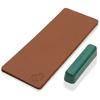 BeaverCraft Knife Sharpening Strop LS2P1 Leather Strop - Knife Sharpening Kit 3 X 8 Inches - Sharpening Strop Polishing Compound Set - Double-Sided Kn