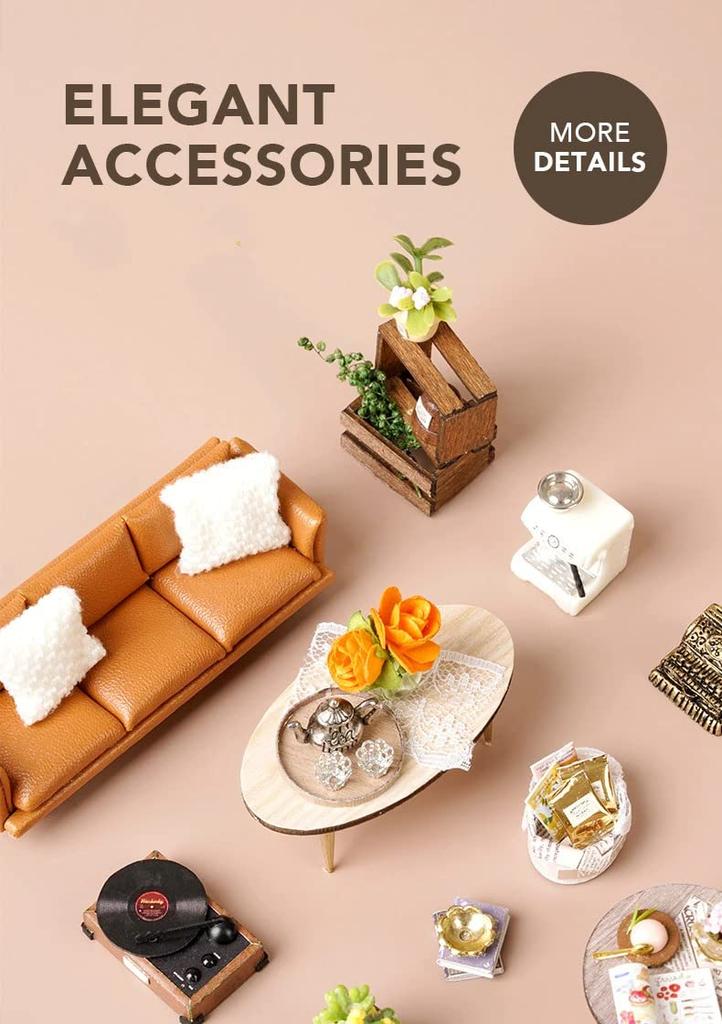 Dollhouse Handmade Kit Set Miniature FOREST TEASHOP (t-FREAK)