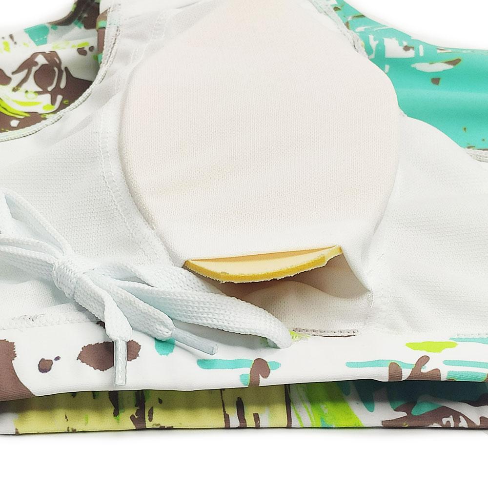 Бирюзово-синий тропический принт Мужские купальные костюмы Sunga Мужские купальные костюмы