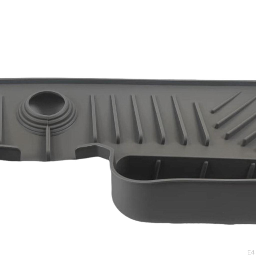 Силиконовый коврик для смесителя для раковины за многоразовой защитной ручкой для капельного дренажа