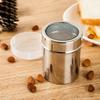 Сито для специй из нержавеющей стали с крышкой, вращающаяся крышка с мелкой сеткой, банка для приправ для перца, кофейного порошка, специй для барбекю, пищевая соль, сахарница