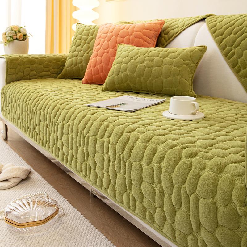 Подушка для дивана из молочного волокна, зимняя утолщенная флисовая подушка, новинка 2024 года, чехол для дивана, нескользящая подушка, чехол на спинку, полотенце