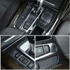 For BMW X5 F15 2014 2015 2016 2017 ABS Chrome / Carbon Fiber Texture Car Center Console Gear Shift Panel