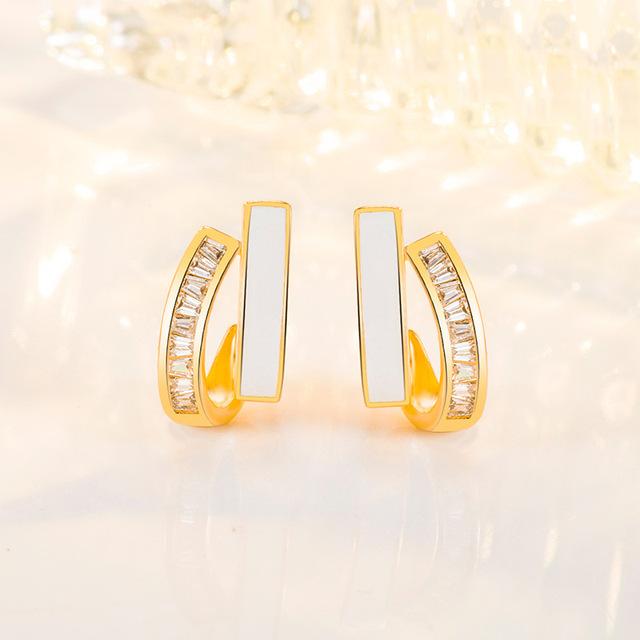 14-каратное позолоченное кольцо-капелька Aros Mujer Oreja для женщин, изящные геометрические украшения, серьги-капли Orecchini для женщин и девочек