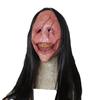 Halloween Female Devil Demon Scary Horror Latex Face Mask Hair Cosplay Party