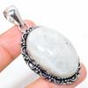 Rainbow Moonstone Handmade 925 Sterling Silver Gift Pendant 2.25" e4C71