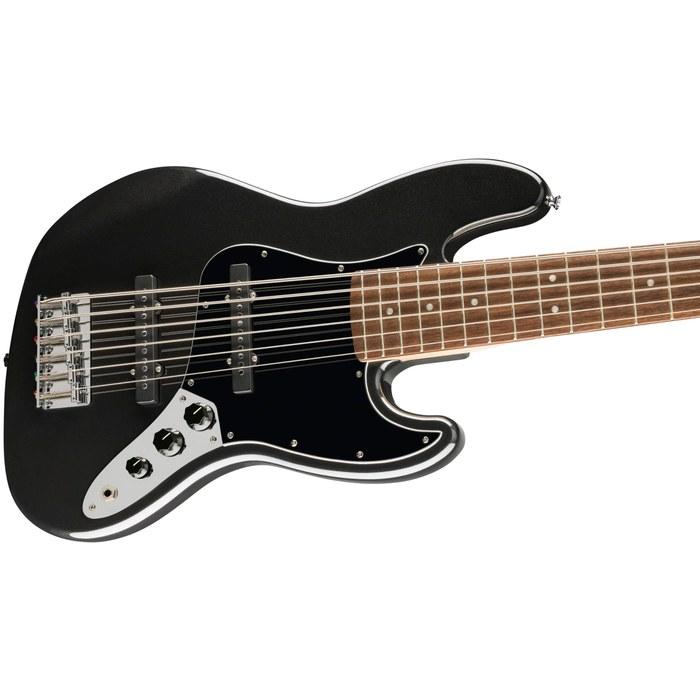 Squier Affinity Series Jazz Bass VI, Накладка на гриф из лауреля, Черный пикгард, Черный металлик, с мягким чехлом