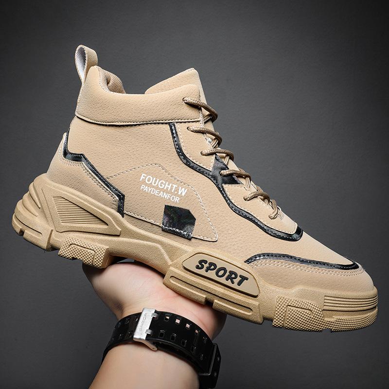Британская обувь Martin Boots Men Autumn New Personality Trend Casual Boots High-Top Tooling Winter Shoes Tide Platform Boots
