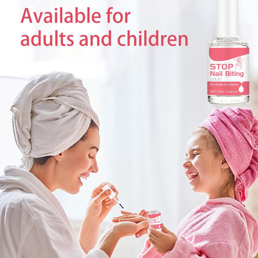 Anti Bite Liquid 0.5fl Oz Nail Bite Stopper Anti Nail Biting For Kids Care For All Ages Stop Thumb Sucking Safe & Effective