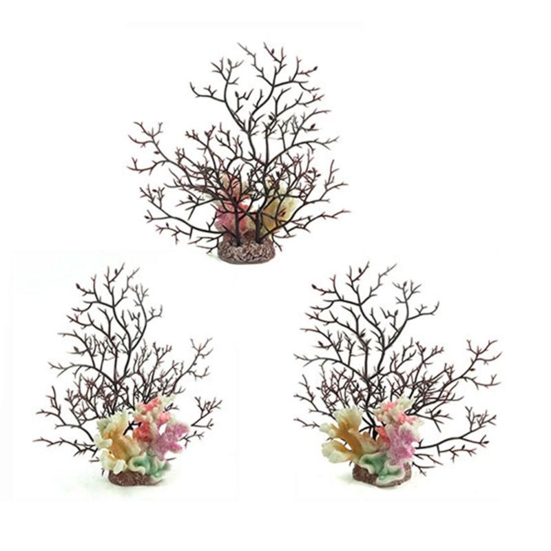 Аквариум Красочный Коралл Ремесло Морское Существо Террариум Среда Обитания Аквариум Подводное Искусственное Растение Риф