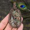 Prehnite Handmade Copper Wire Wrap Jewelry Pendant 3.47 b2C71