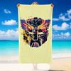 Quick Dry Beach Towel Transformers Pattern, Lightweight Absorbent Towel for Pool Beach Vacation Use