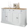 Patchwork Color Large Sideboard with 4 Doors And 2 Drawers, Modern Buffet Cabinet for Dining Room And Living
